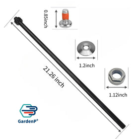 GardenP+ hex flange bushing detail supports smooth steering.