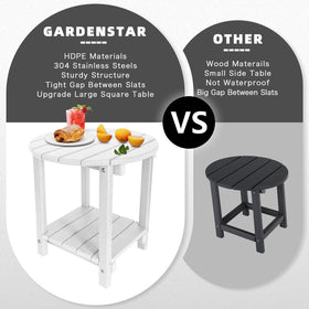 GardenSTAR easy-assembly outdoor table