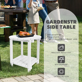 GardenSTAR weatherproof HDPE construction for outdoor use