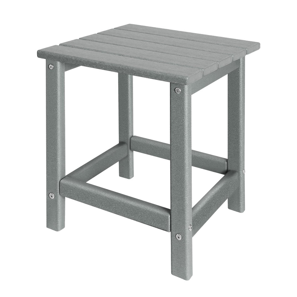 GardenStar outdoor side table in HDPE showing durable, weather-ready construction with drainage