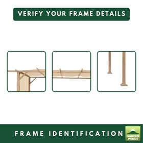 Garden Winds canopy top only; frame and netting not included.
