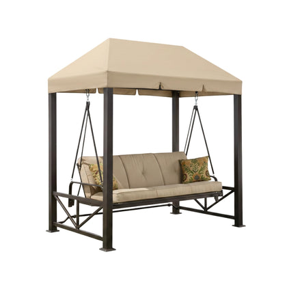 Garden Winds reinforced RipLock 350 beige canopy top for durable outdoor shade