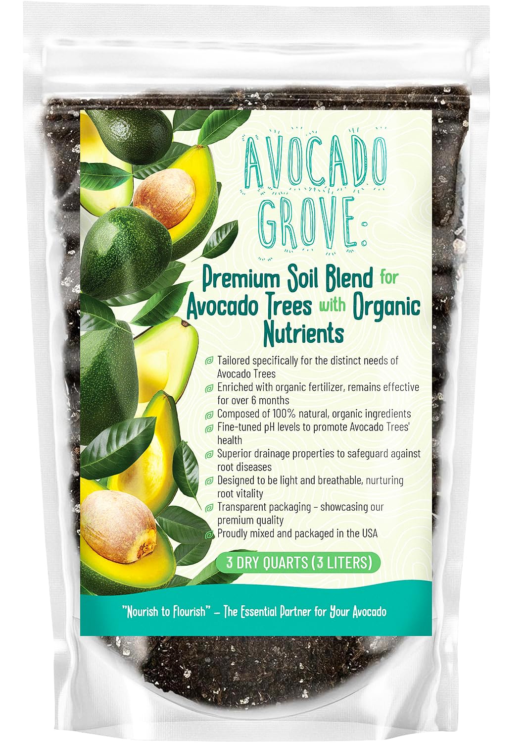 GardenWise Avocado Tree Soil bag showing balanced mix for healthy root growth.