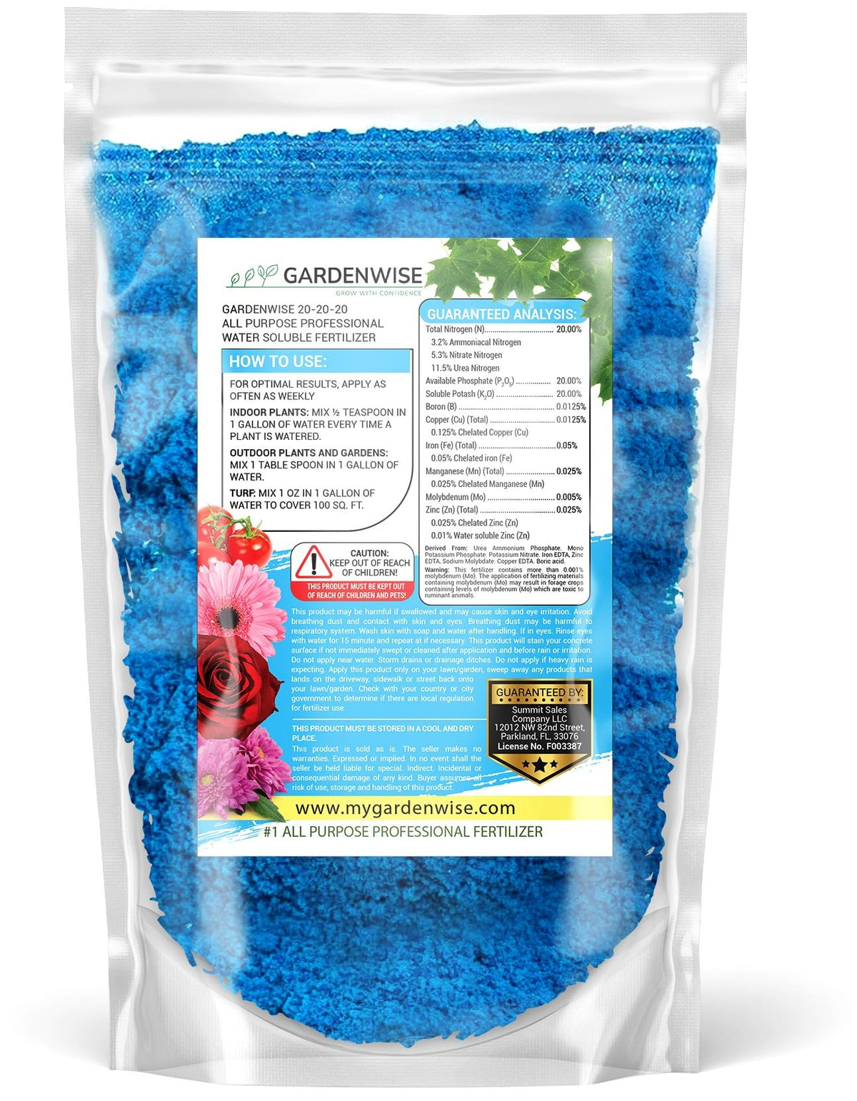 Gardenwise balanced nutrition supports a wide range of plant types.