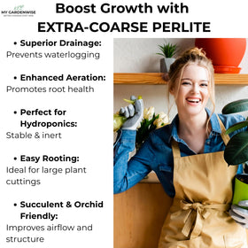 GARDENWISE perlite for indoor/outdoor use improves soil structure