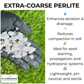 GARDENWISE seed starting setup uses perlite to support roots