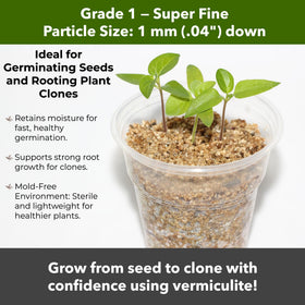 GardenWise vermiculite terrarium substrate for micro-environments