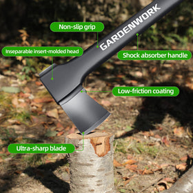 GardenWork embedded blade design with integrated handle reduces breakage risk.