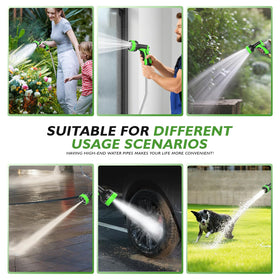 GARDENWORK flexible hose design easily passes through fences and around corners.