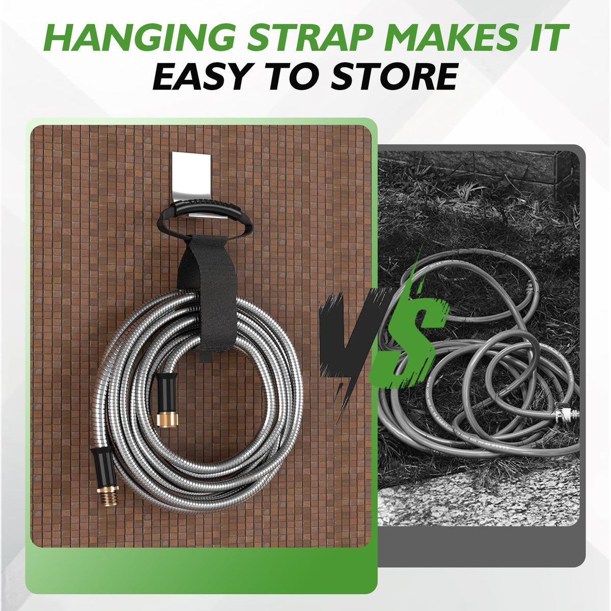 GARDENWORK leak-proof connectors ensure secure, drip-free connections to your faucet.