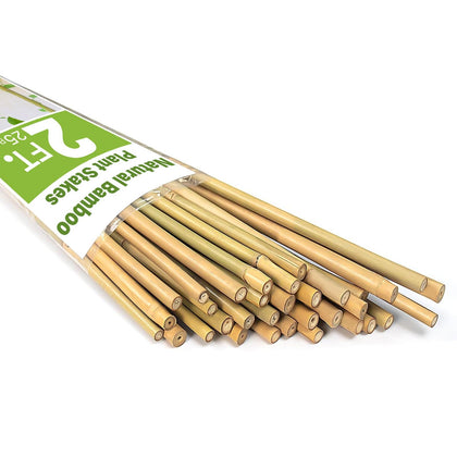 Gardgue bamboo poles 2ft 25-pack provide sturdy plant support.