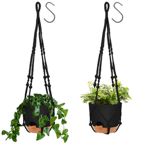 GARDIFE 8 inch hanging planter with macrame basket adds chic indoor decor