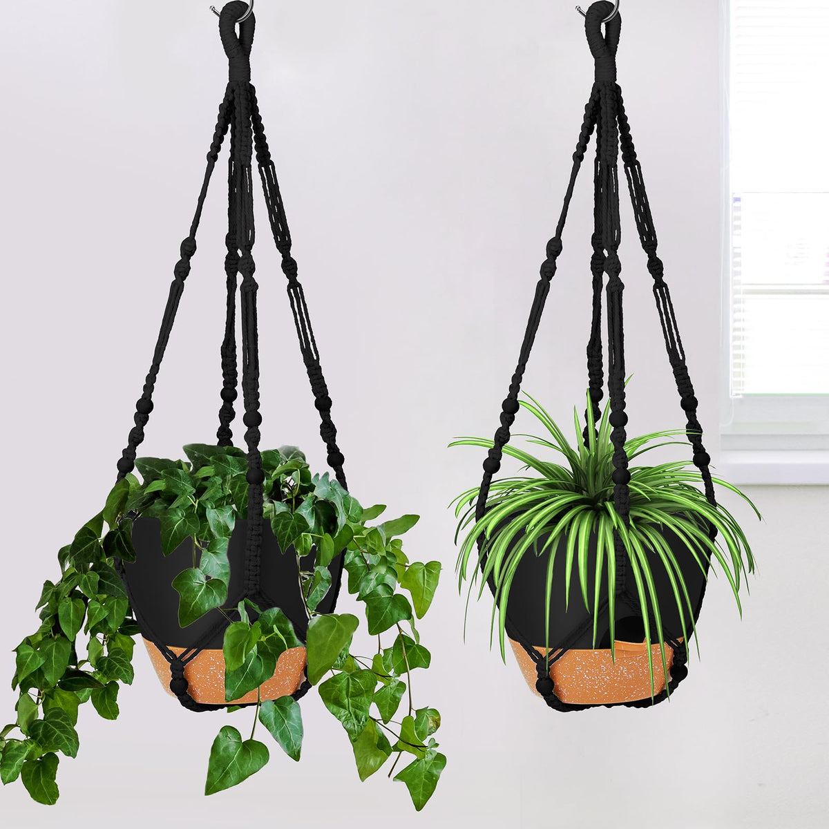 GARDIFE durable black polypropylene planter is lightweight for outdoor use.