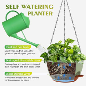 GARDIFE planter with drainage holes promotes healthy root air circulation.