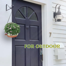 GARDIFE green hanging planter adds natural greenery to any doorway.