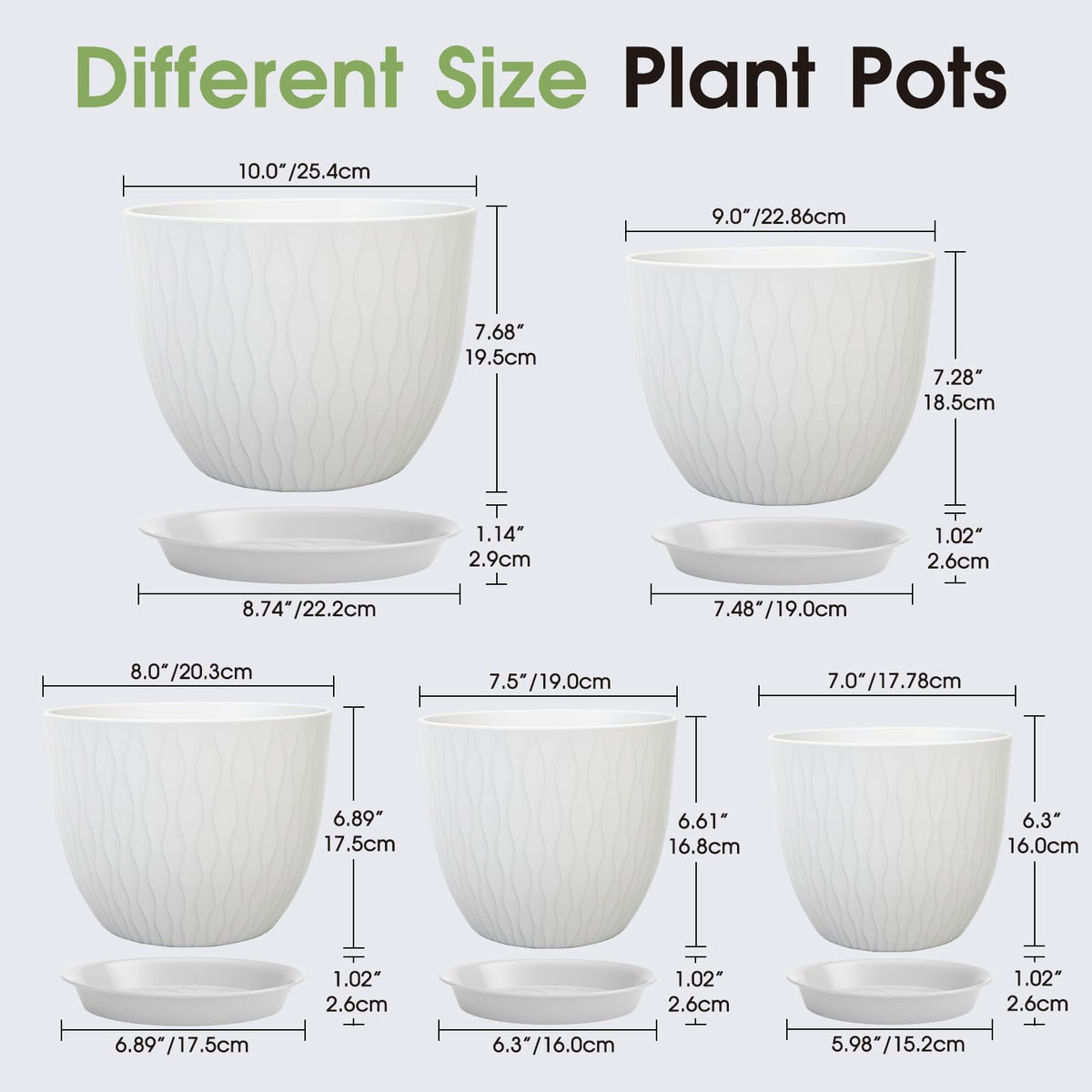 GARDIFE 9-inch white planter ideal for herbs on a sunny windowsill