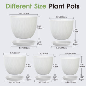 GARDIFE 9-inch white planter ideal for herbs on a sunny windowsill
