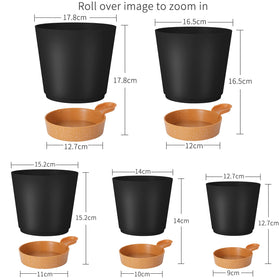 GARDIFE 6-inch pot with drainage holes for healthy roots.