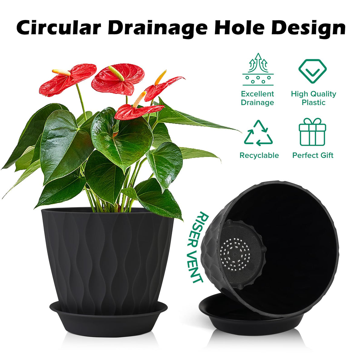 GARDIFE thick polypropylene material demonstrates durability under sun.