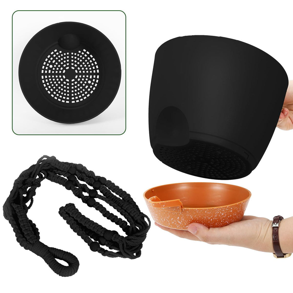 GARDIFE planter drainage holes promote healthy root air circulation