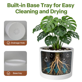 GARDIFE planter saucer set protecting surfaces while managing drainage.