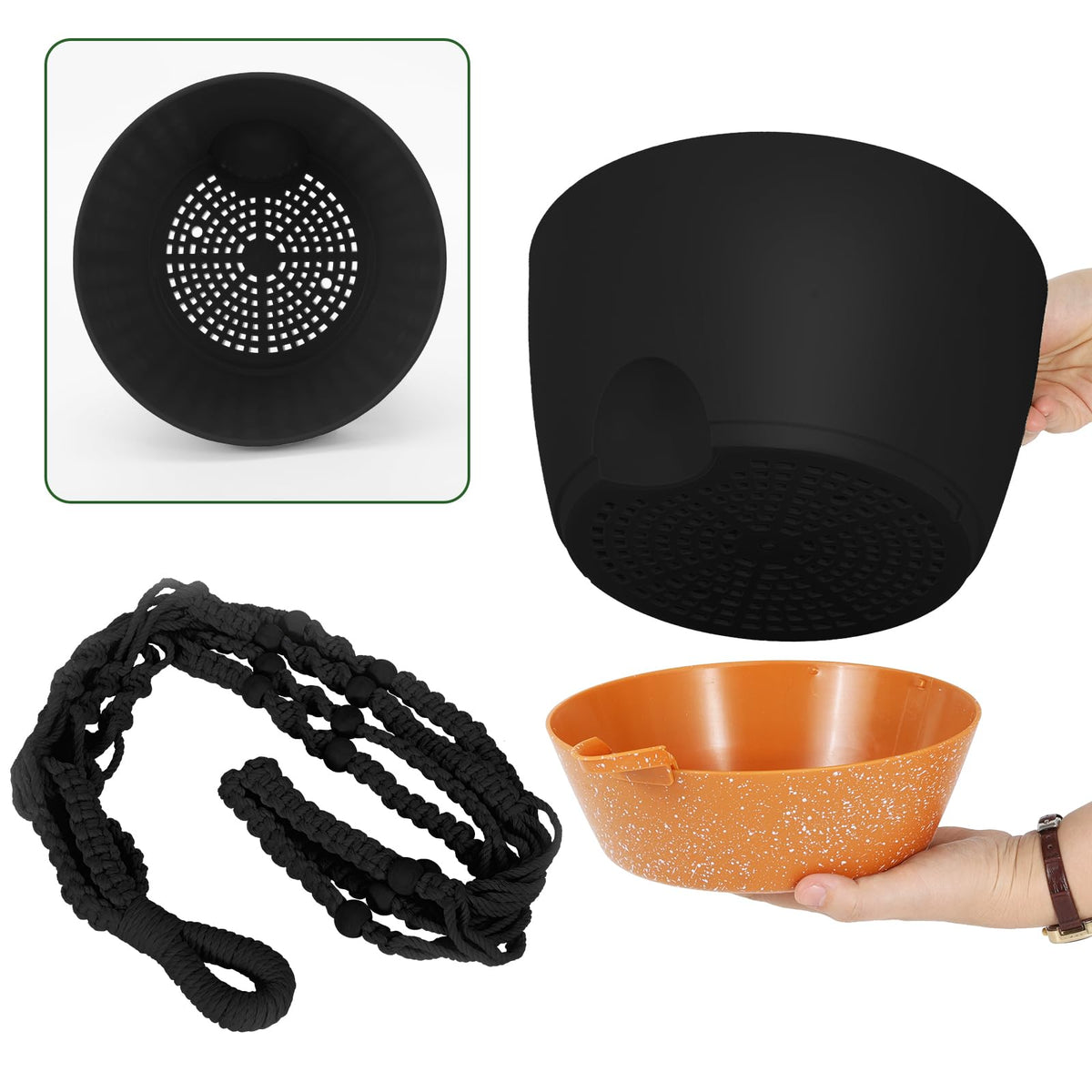 GARDIFE self-watering reservoir planter keeps indoor plants thriving with less watering.