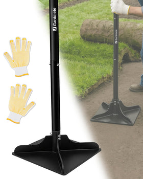 Gardmate steel tamper full tool with 10x10 inch face for solid ground compaction.