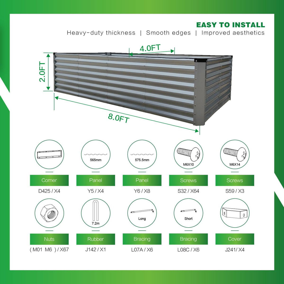 Gardmax easy-assembly bed for quick setup in minutes.