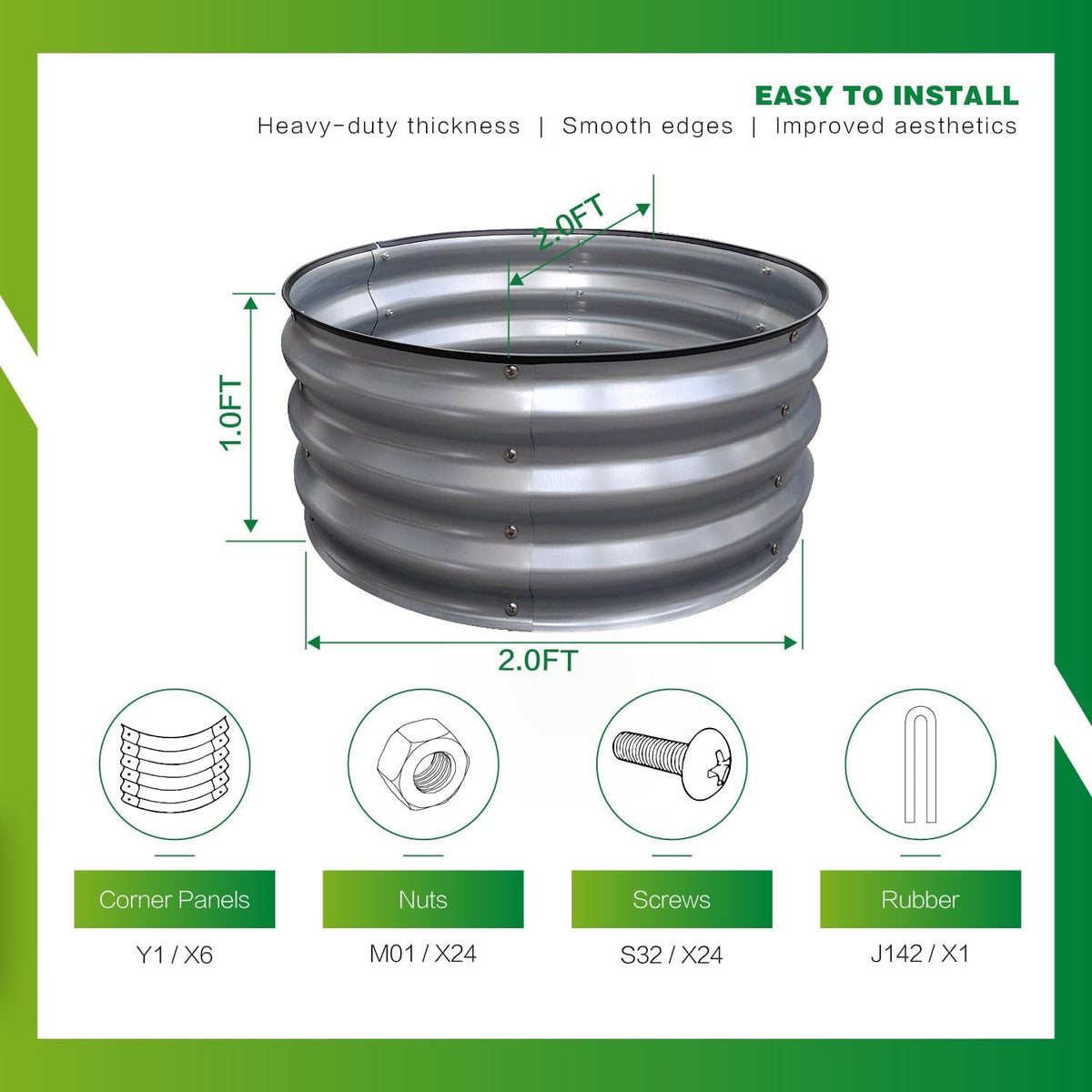 Gardmax easy-assembly design makes setup quick and simple.