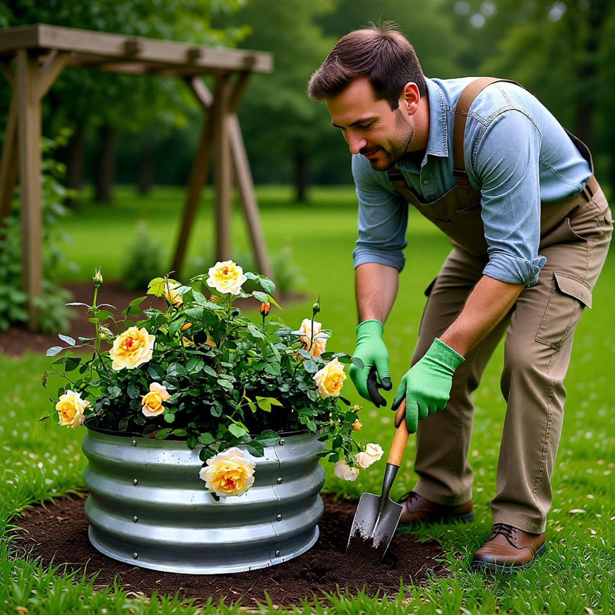 Gardmax reinforced top edge improves durability and handling.