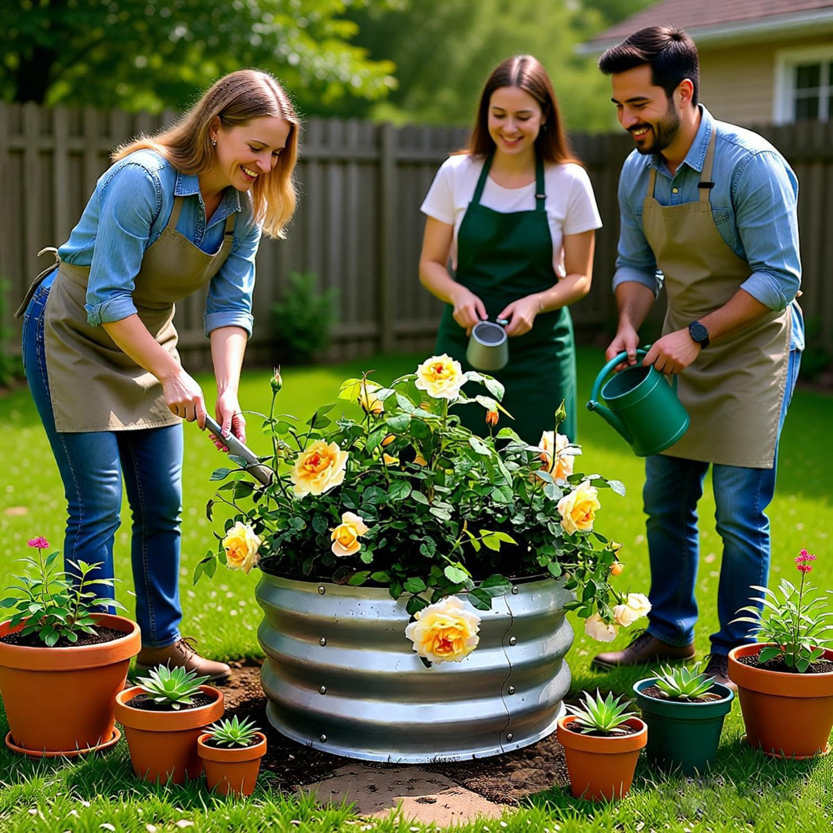 Gardmax metal is recyclable, a sustainable gardening choice.
