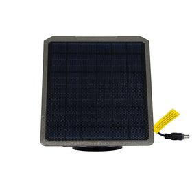 GardePro SP300 solar panel mounted on a trail camera for extended field charging.