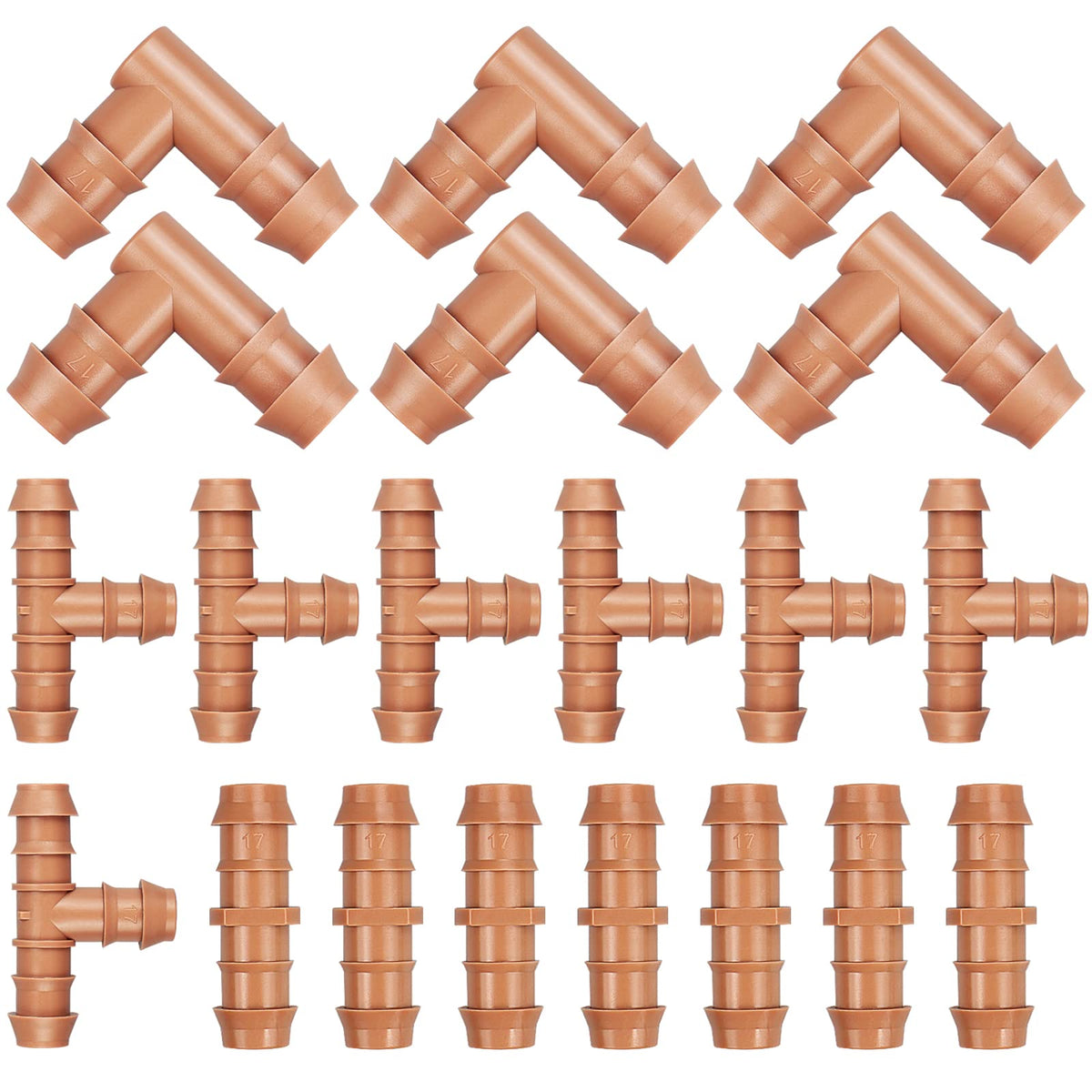 Gardrip 1/2 inch fittings couplings for leak-free connections.