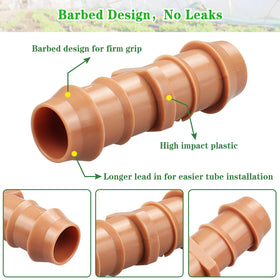 Gardrip elbows provide neat 90-degree turns for tidy layouts.