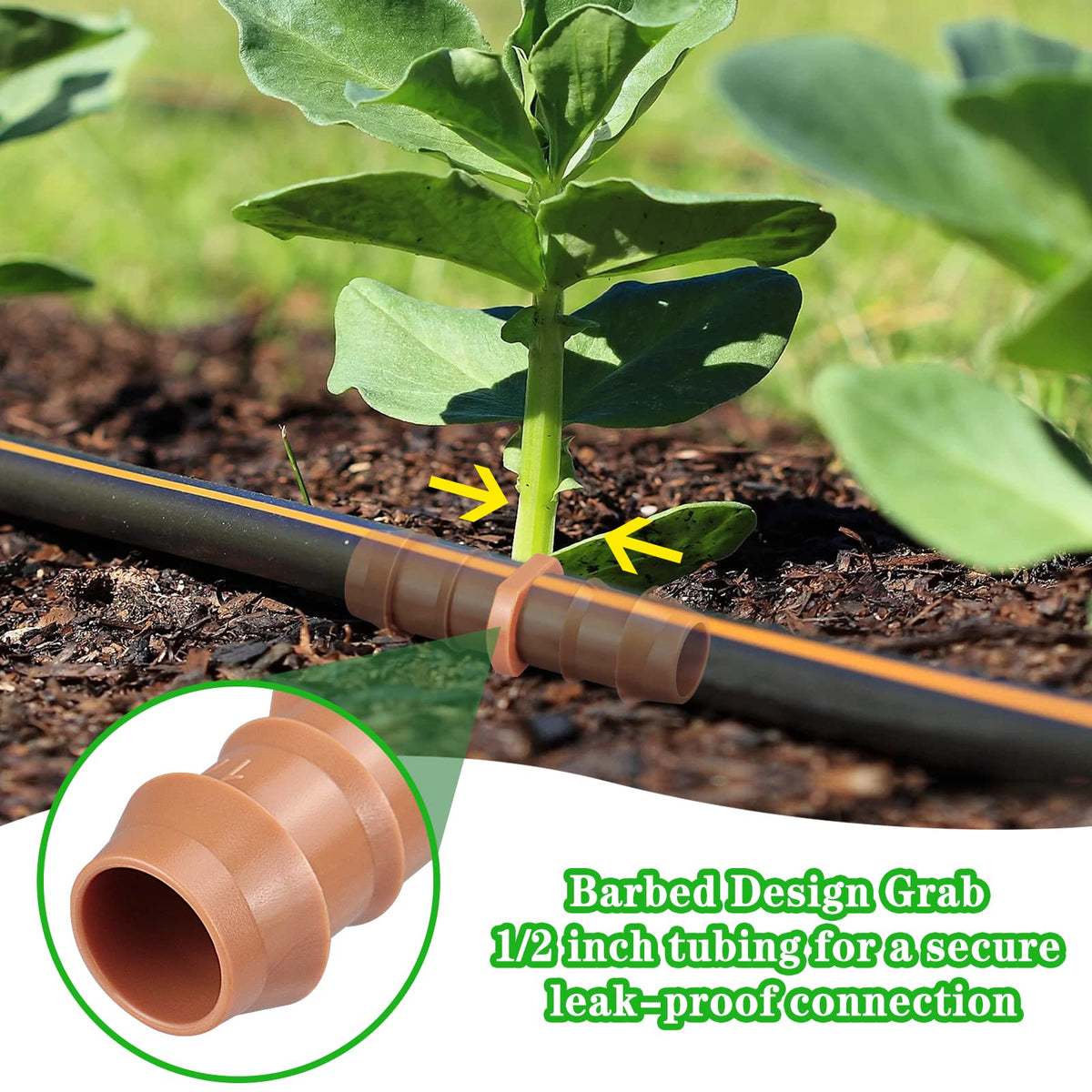 Gardrip 10 tees for branching drip lines in gardens