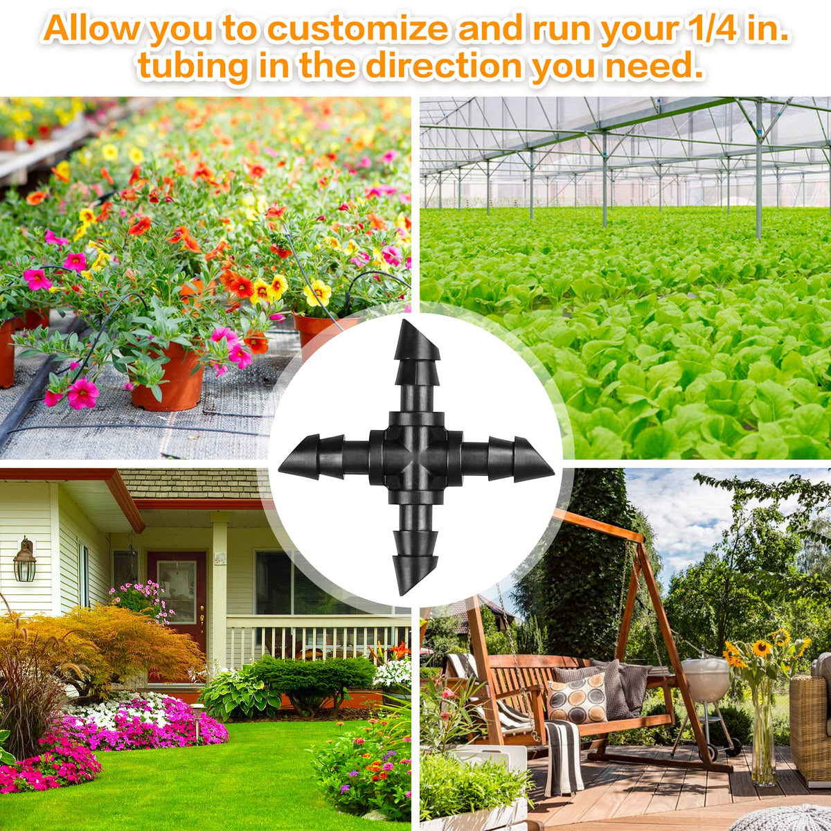 Gardrip versatile application for raised beds patios and landscape watering.