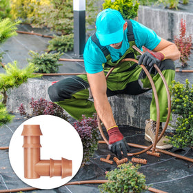 Easy-install Gardrip elbow demonstrated without tools or clamps.