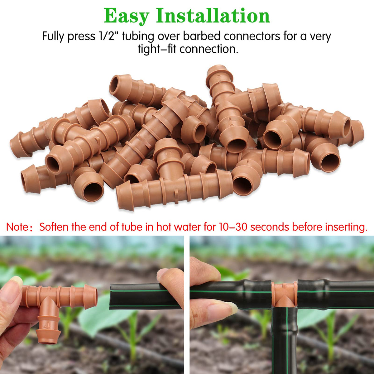 Gardrip simple installation without clamps or tools for quick repairs