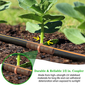 Gardrip half-inch coupler ideal for raised beds and patios irrigation