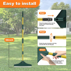 Gardtech effortless tool setup with tool-free locking for quick cleaning.