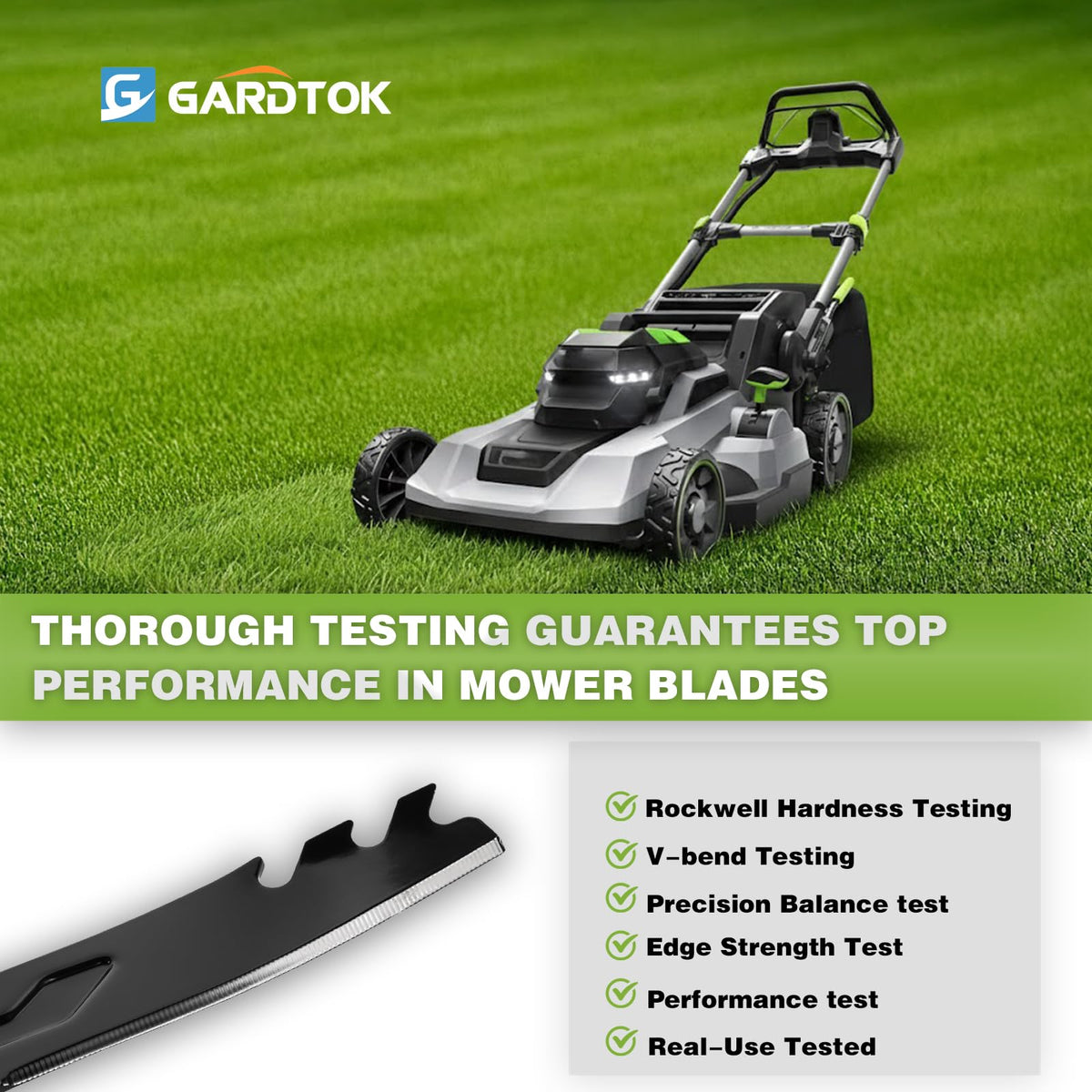Packaging includes blade and bolt for installation readiness.