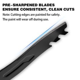 Sharp edge close-up showing durable blade geometry.