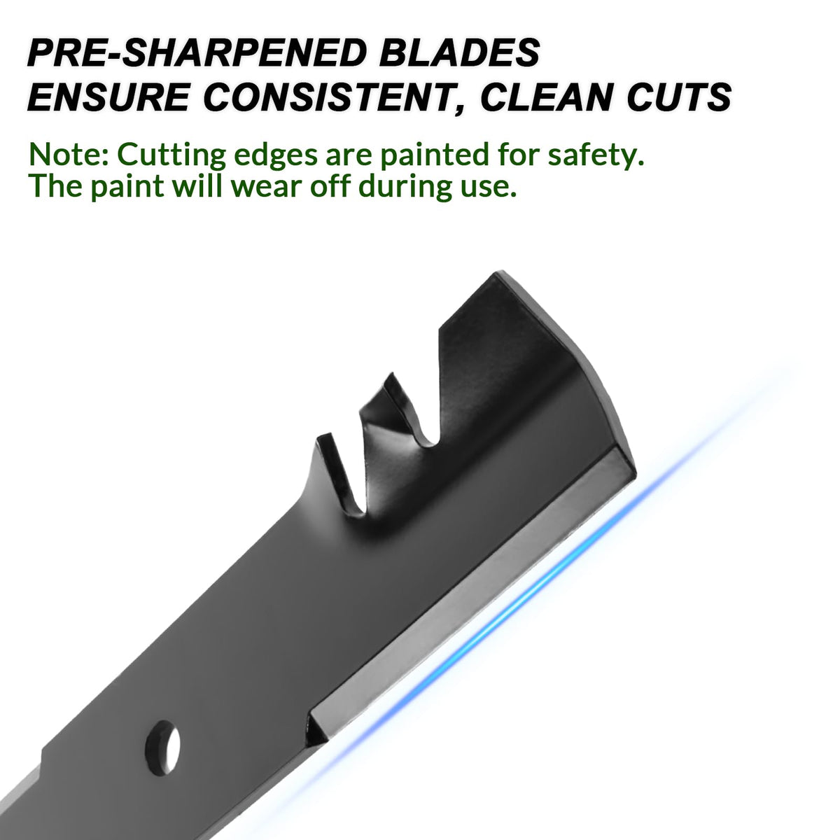 GardTok balanced blade set reduces vibration during mowing
