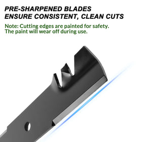 GardTok balanced blade set reduces vibration during mowing