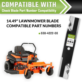 GardTok 14-1/2-inch blade edge profile improves cutting on tough grass