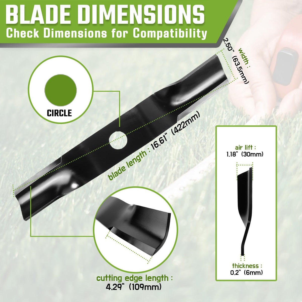 GardTok three-pack packaging image indicating ready-to-use replacement blades.