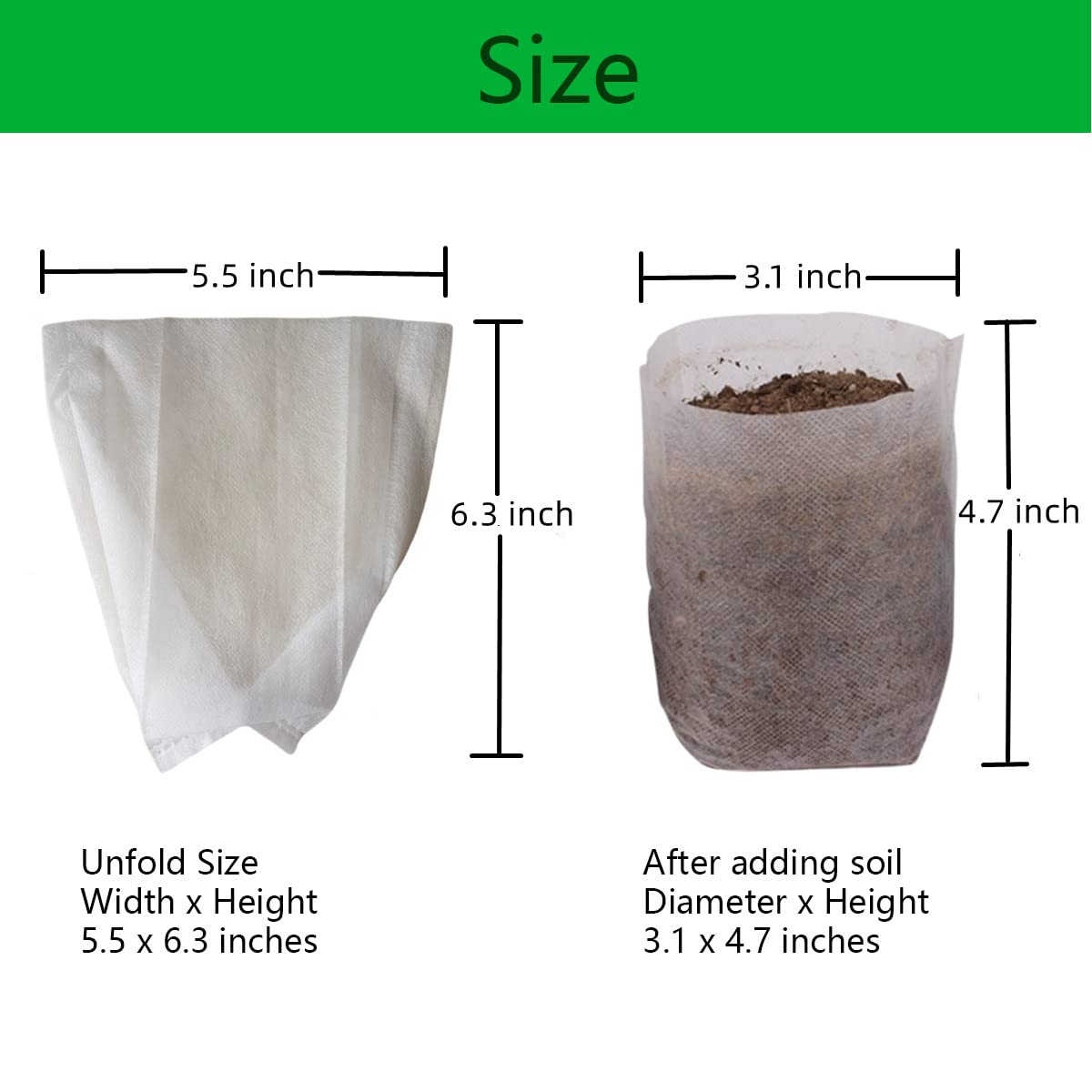 Gardtree breathable fabric seedling bag supports healthy root respiration.