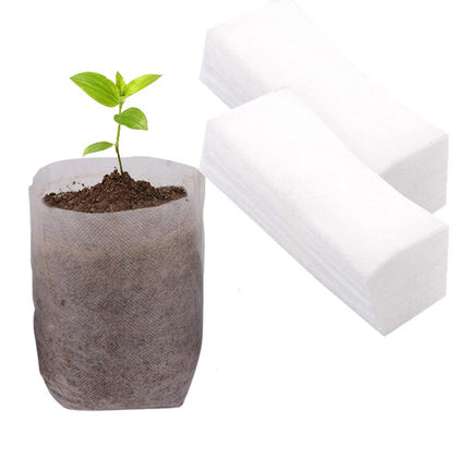 Gardtree seedling grow bag open design promotes easy filling and inspection.
