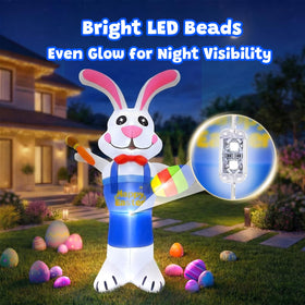Gardwin 8-foot bunny creates a bold focal point for memorable gatherings.