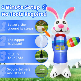 Gardwin Easter display for front yard, backyard, or indoor holiday scenes.